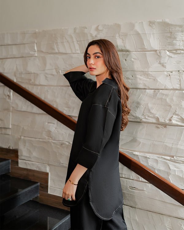 Black Linen Set