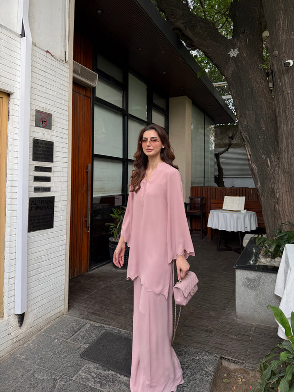 Tea Pink Scallop Set