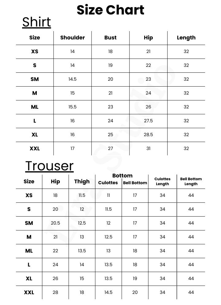 Size Chart Image