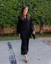 Black Cutwork Set