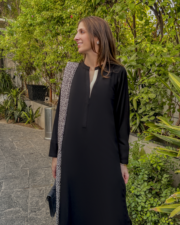 Black Twill Two-Tone Set