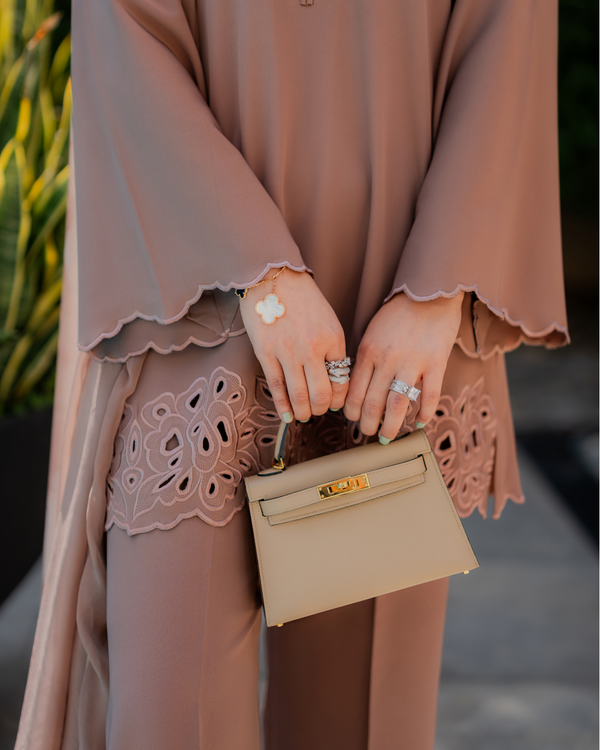 Mocha Cutwork Set