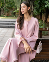 Pink Embroided Thread Set